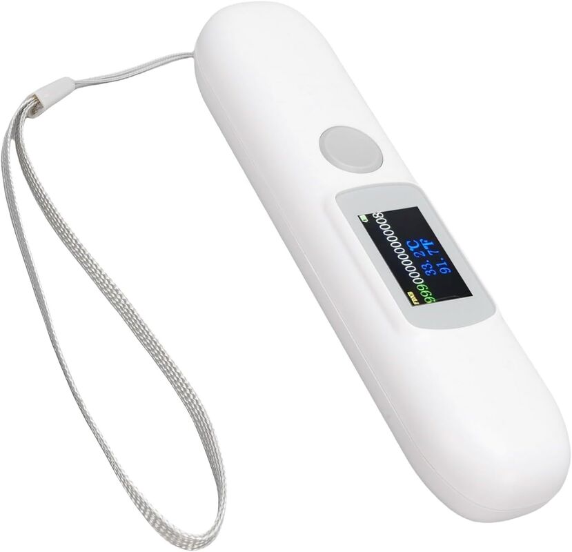 Temperature Sensor Pet ID Chip Scanner White Animal Tag Reader IP54