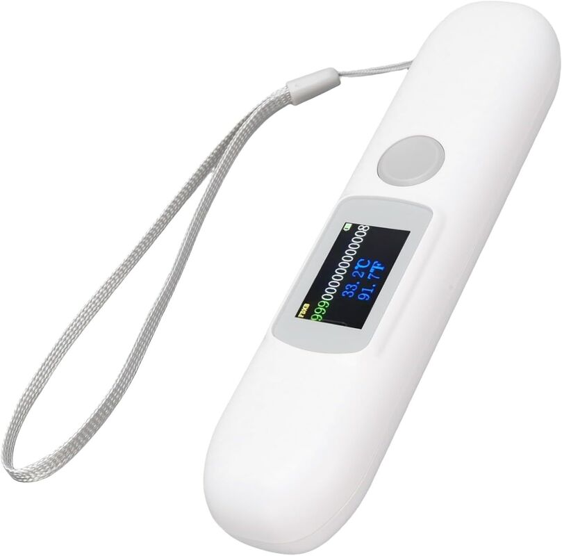 Temperature Sensor Pet ID Chip Scanner White Animal Tag Reader IP54