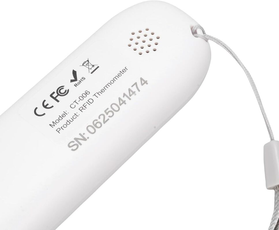 Temperature Sensor Pet ID Chip Scanner White Animal Tag Reader IP54