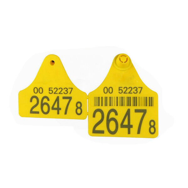 ICAR Approved Cow Ear Tag RFID UHF Custom Cattle Ear Tags With Long Reading Distance Capabilities